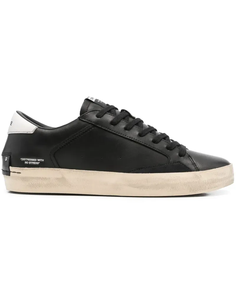 Crime Sneakers aus Leder - Schwarz Schwarz
