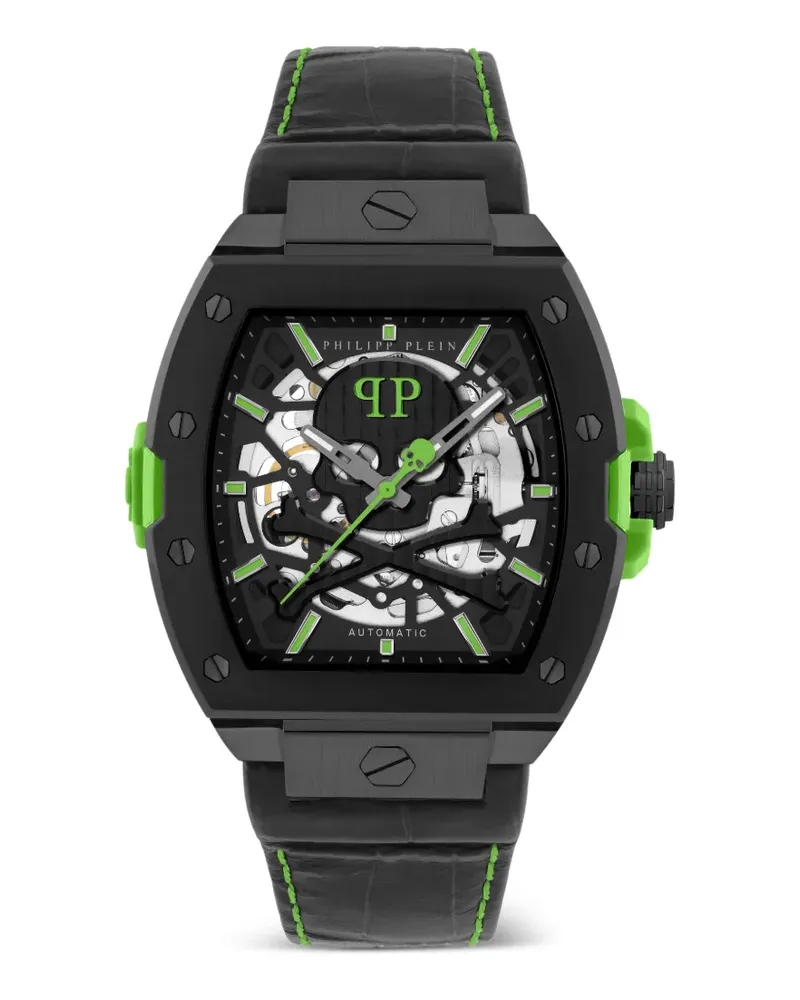 Philipp Plein Skeleton 44mm watch - Schwarz Schwarz