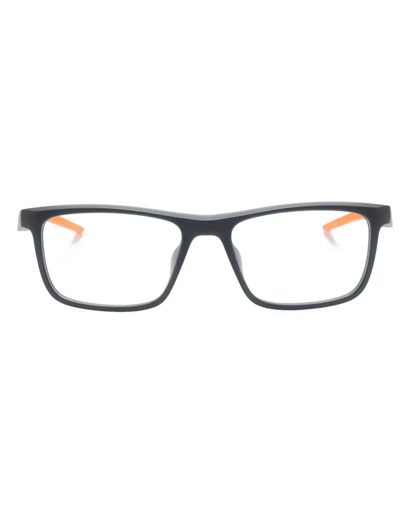 Nike 7057 Brille mit eckigem Gestell - Schwarz Schwarz