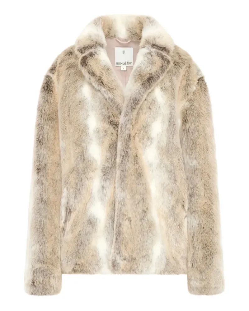 UNREAL FUR Lupin Jacke aus Faux Fur - Nude Nude