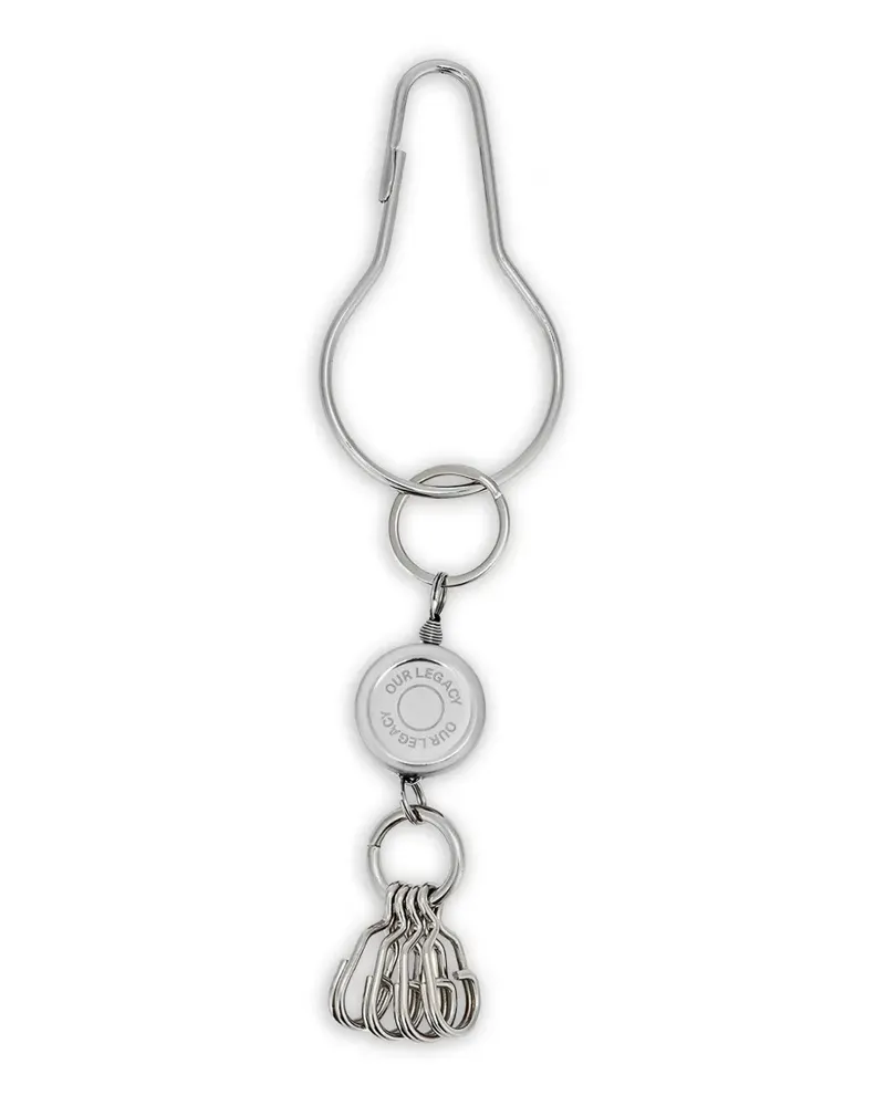 Our Legacy Schlüsselanhänger mit mehreren Ringen - Silber Silber