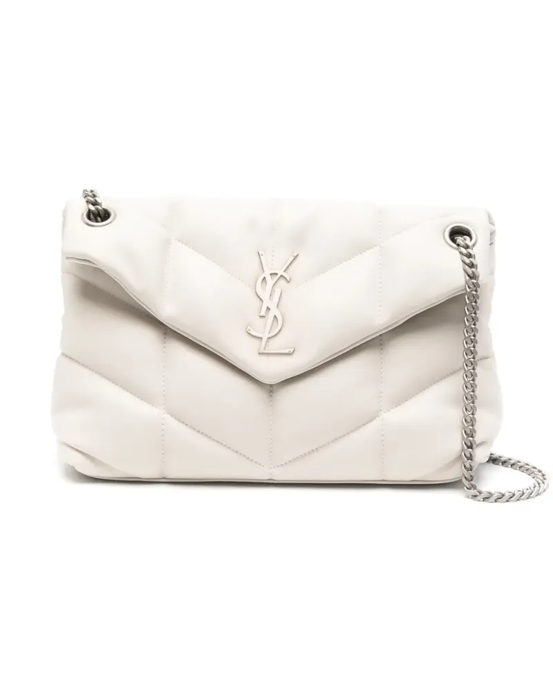 Saint Laurent Kleine Puffer Schultertasche - Nude Nude