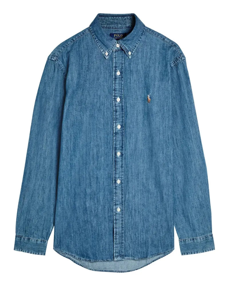 Ralph Lauren Klassisches Jeanshemd - Blau Blau