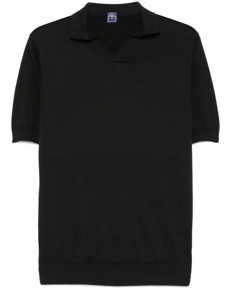Fedeli Fuji Poloshirt - Schwarz Schwarz
