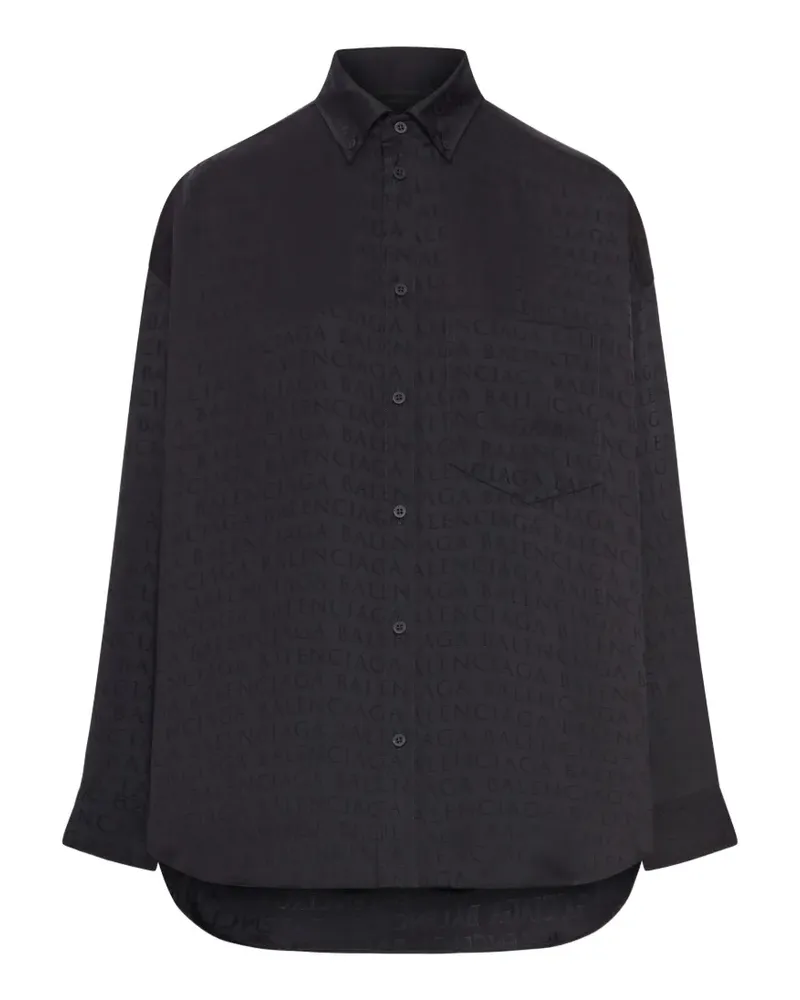 Balenciaga Hemd mit Brusttasche - Schwarz Schwarz