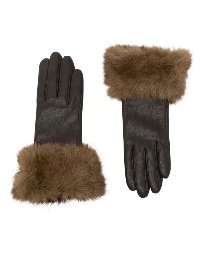 APPARIS Handschuhe mit Faux Fur - Braun Braun