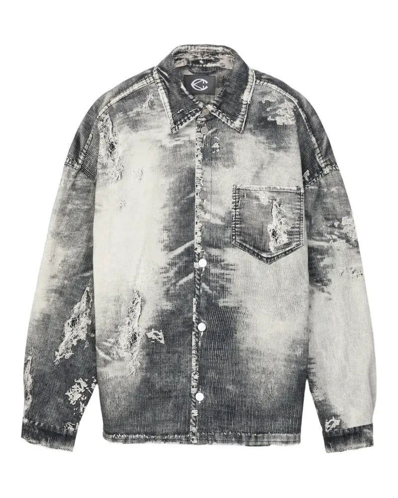 Camper distressed denim shirt - Grau Grau
