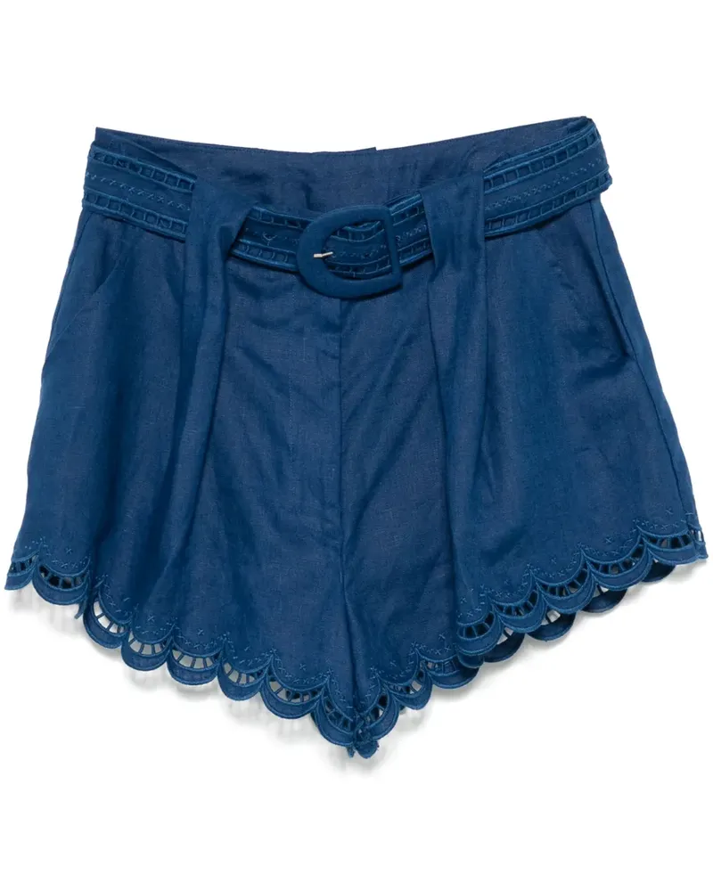 FARM Rio Shorts aus Leinen - Blau Blau
