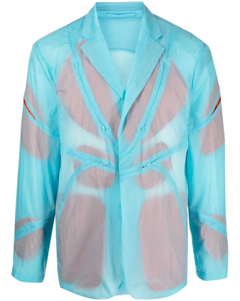 Post Archive Faction Semi-transparentes Sakko - Blau Blau