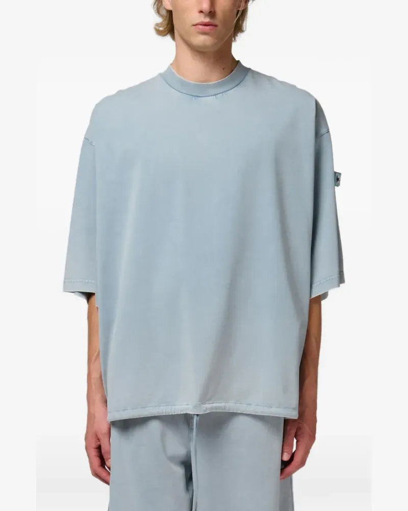 Marni T-Shirt mit Ärmel-Patch - Blau Blau