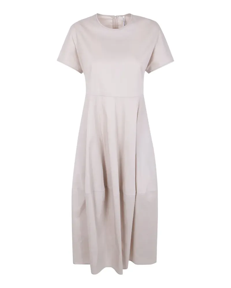Liviana Conti panelled crew-neck dress - Nude Nude