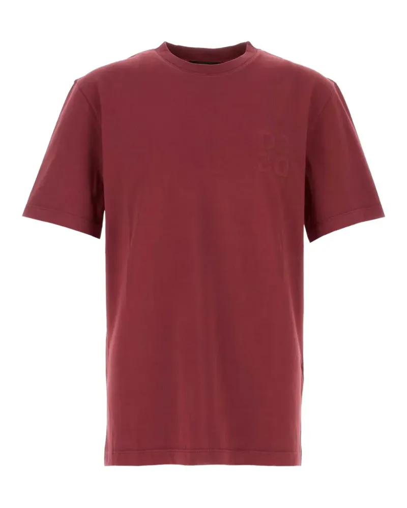 Dsquared2 T-Shirt mit Logo-Prägung - Rot Rot