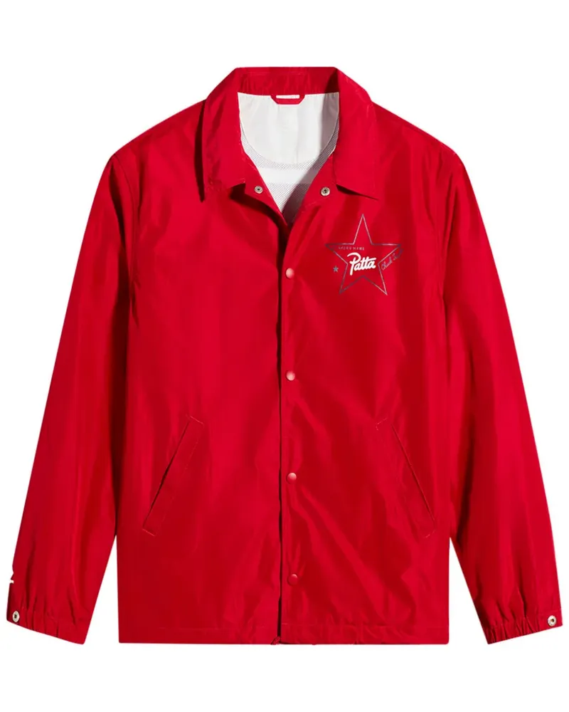 Converse x Patta Coaches Jacke - Rot Rot