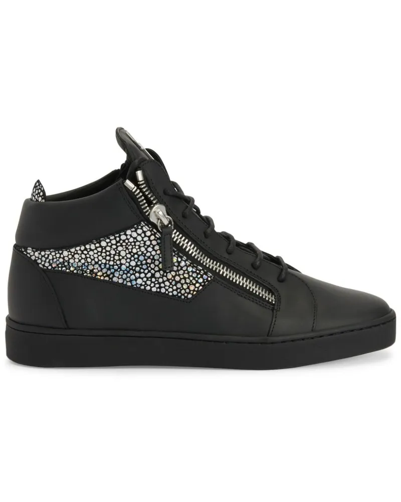 Giuseppe Zanotti Frankie Sneakers mit Logo-Schild Schwarz