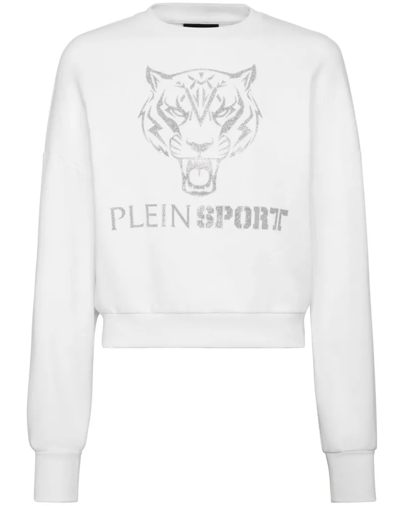 Philipp Plein Sweatshirt mit Tiger-Print - Weiß Weiß