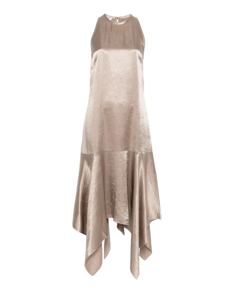 Filippa K Asymmetrisches Volant-Kleid - Nude Nude