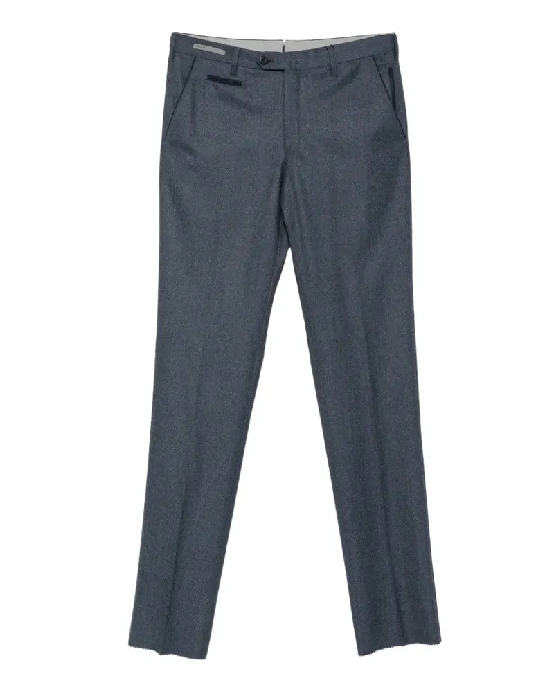 Corneliani Gerade Hose mit Paspeln - Blau Blau
