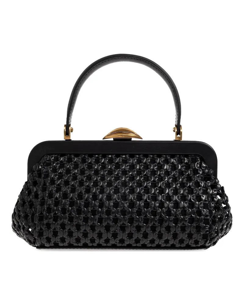 Cult Gaia mini Zuma woven tote bag - Schwarz Schwarz