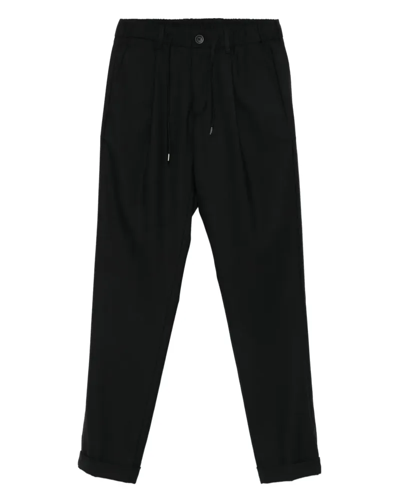Herno pleated drawstring trousers - Schwarz Schwarz