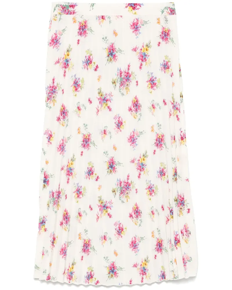 Liu Jo Midirock mit Blumen-Print - Nude Nude