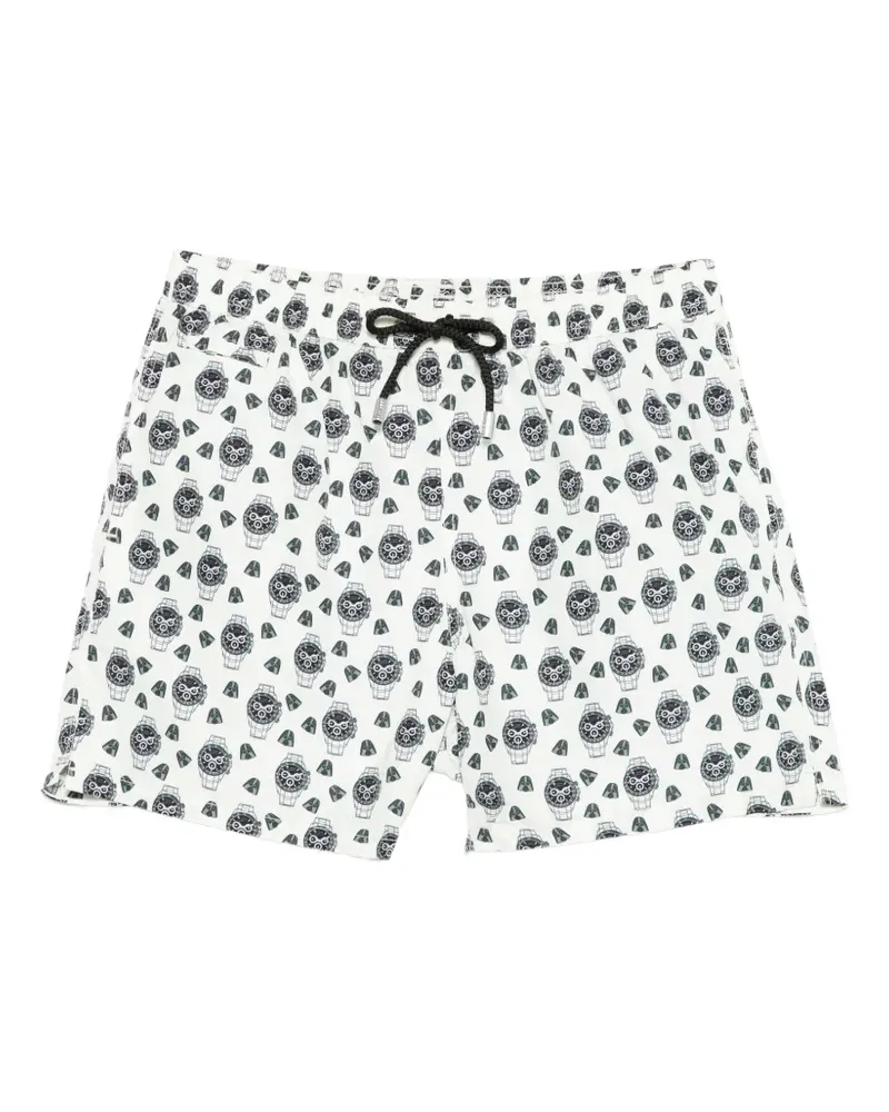 MC2 Saint Barth patterned drawstring swim shorts - Nude Nude