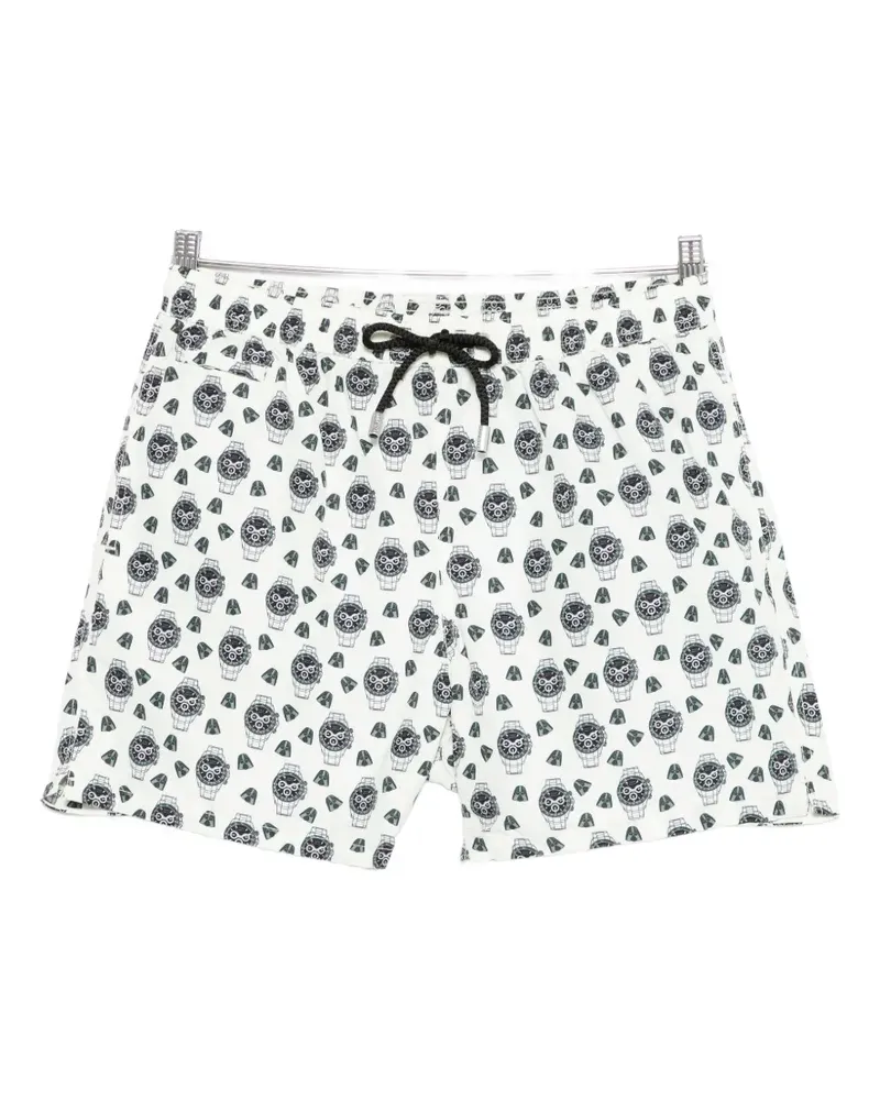 MC2 Saint Barth patterned drawstring swim shorts - Nude Nude