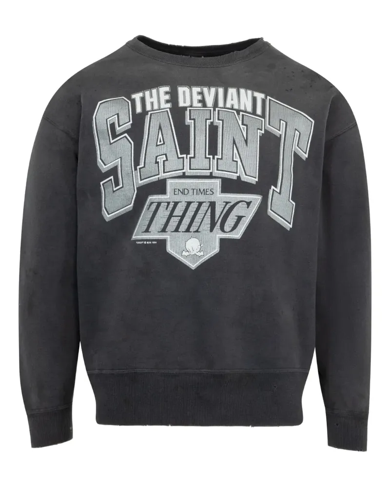 SAINT MXXXXXX The Deviant Sweatshirt - Schwarz Schwarz