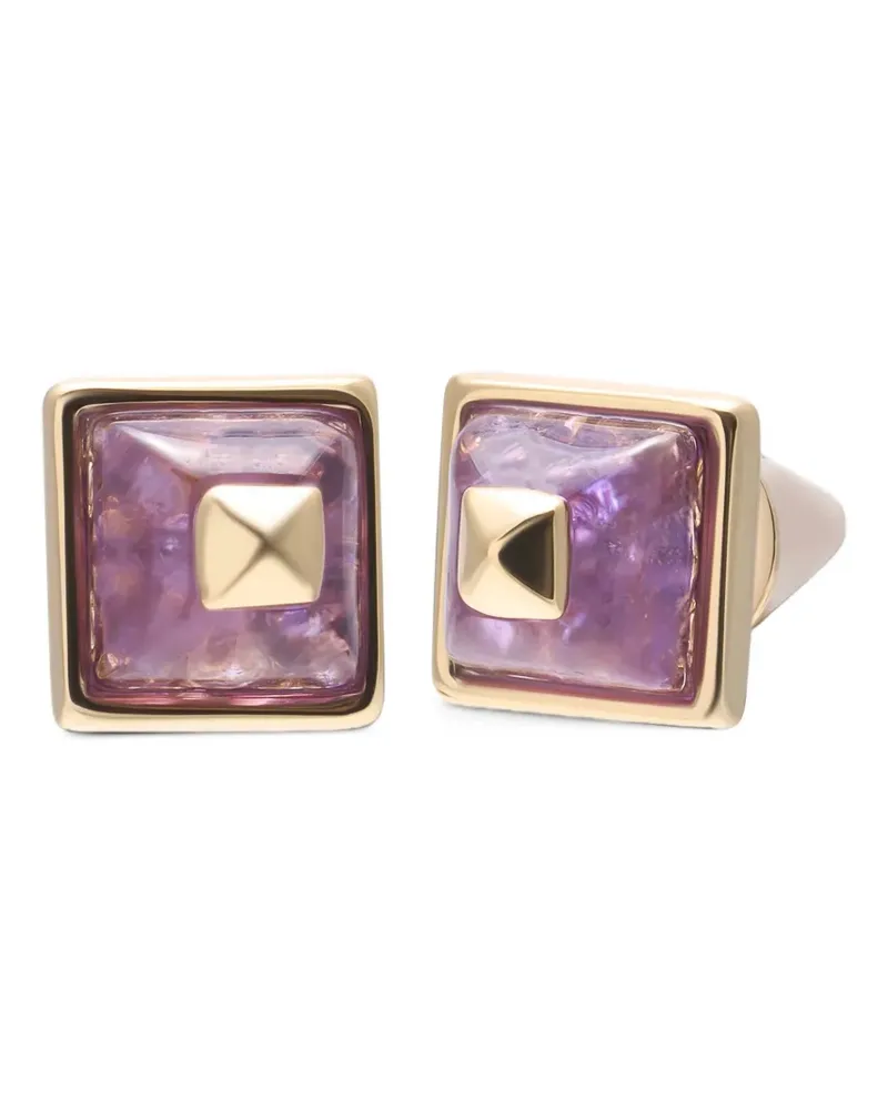 Eddie Borgo Sugarloaf Pyramid Ohrringe mit Amethyst - Gold Gold