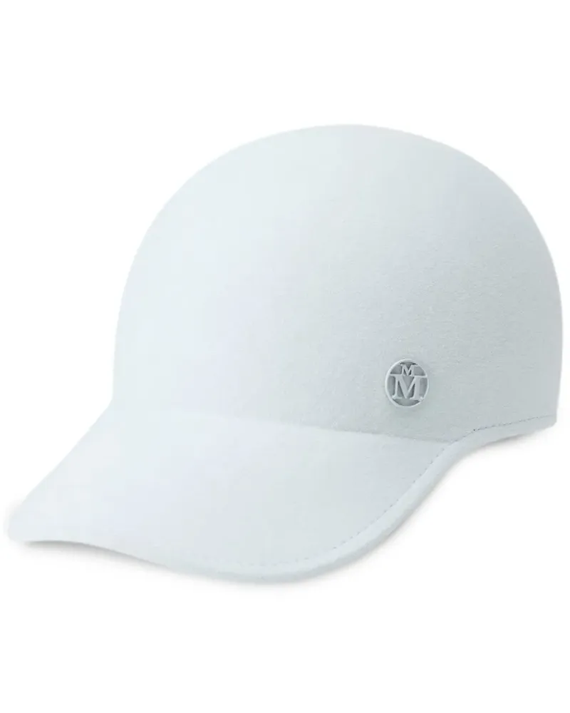 Maison Michel Baseballkappe mit Tiger-Patch - Blau Blau