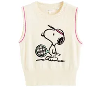 Snoopy Tennis Intarsien-Pullunder