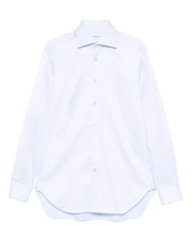 Kiton Klassisches Hemd - Blau Blau