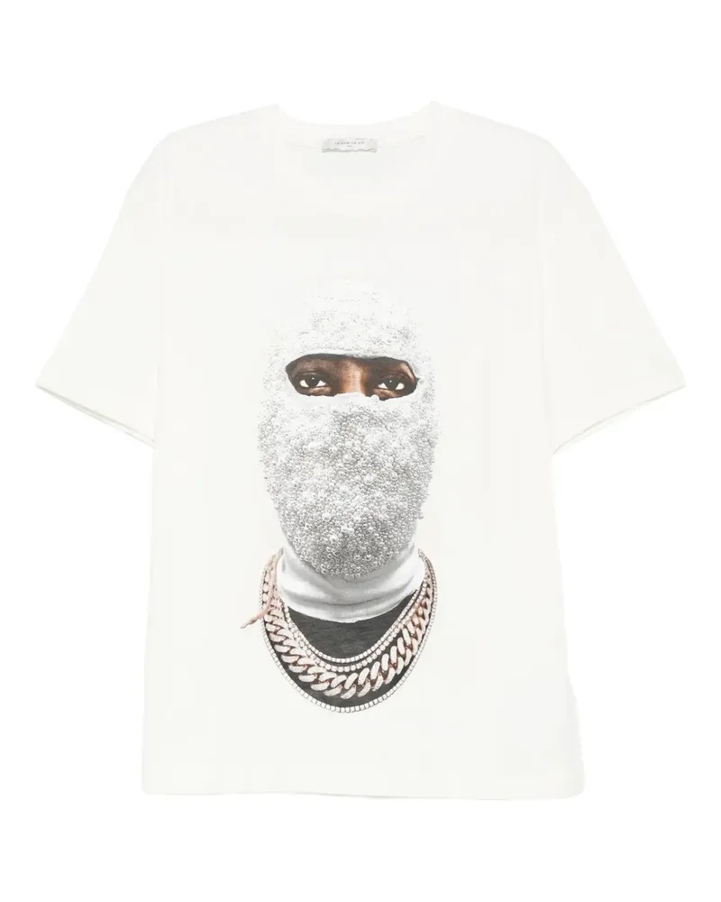 IH NOM UH NIT T-Shirt mit Masken-Print - Weiß Weiß