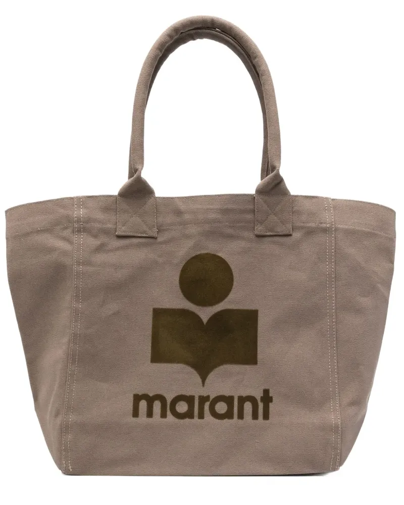 Isabel Marant Handtasche mit Logo-Schild - Braun Braun