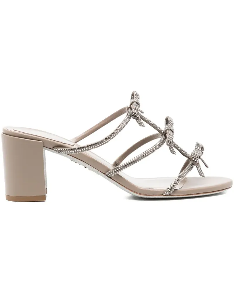 René Caovilla Caterina Sandalen 75mm - Nude Nude