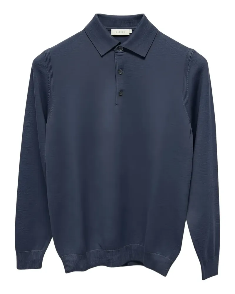 Diktat buttoned polo shirt - Blau Blau
