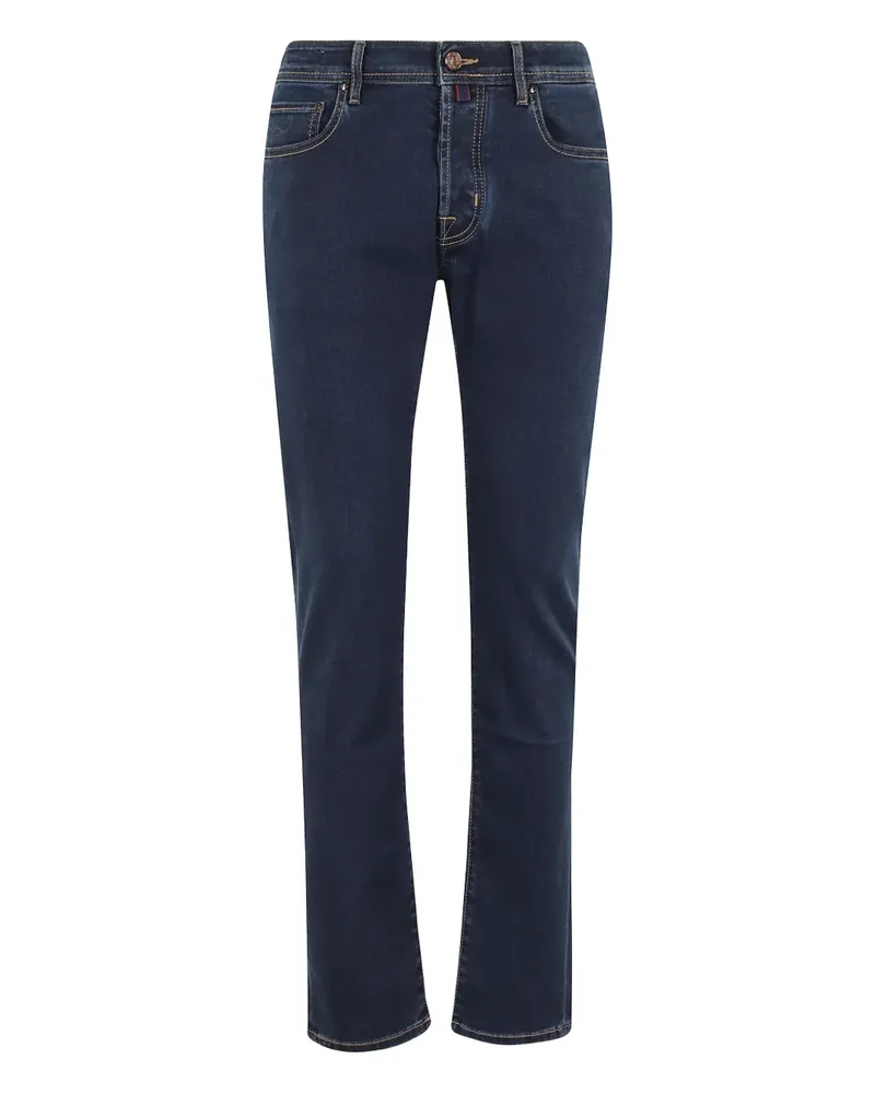 Jacob Cohën Jeans mit Ziernähten - Blau Blau