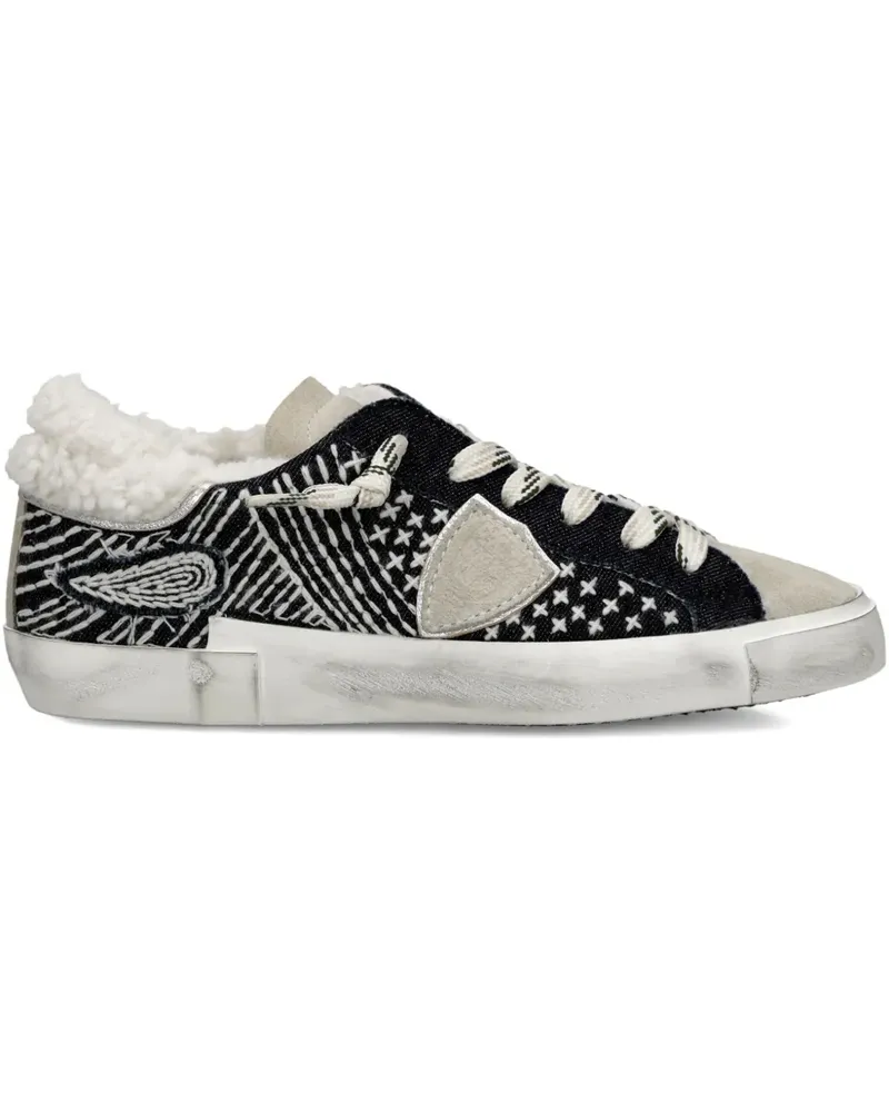 Philippe Model Sneakers mit Shearling-Besatz - Blau Blau