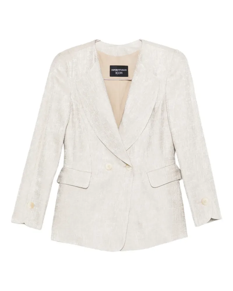 Emporio Armani double-breasted blazer - Nude Nude