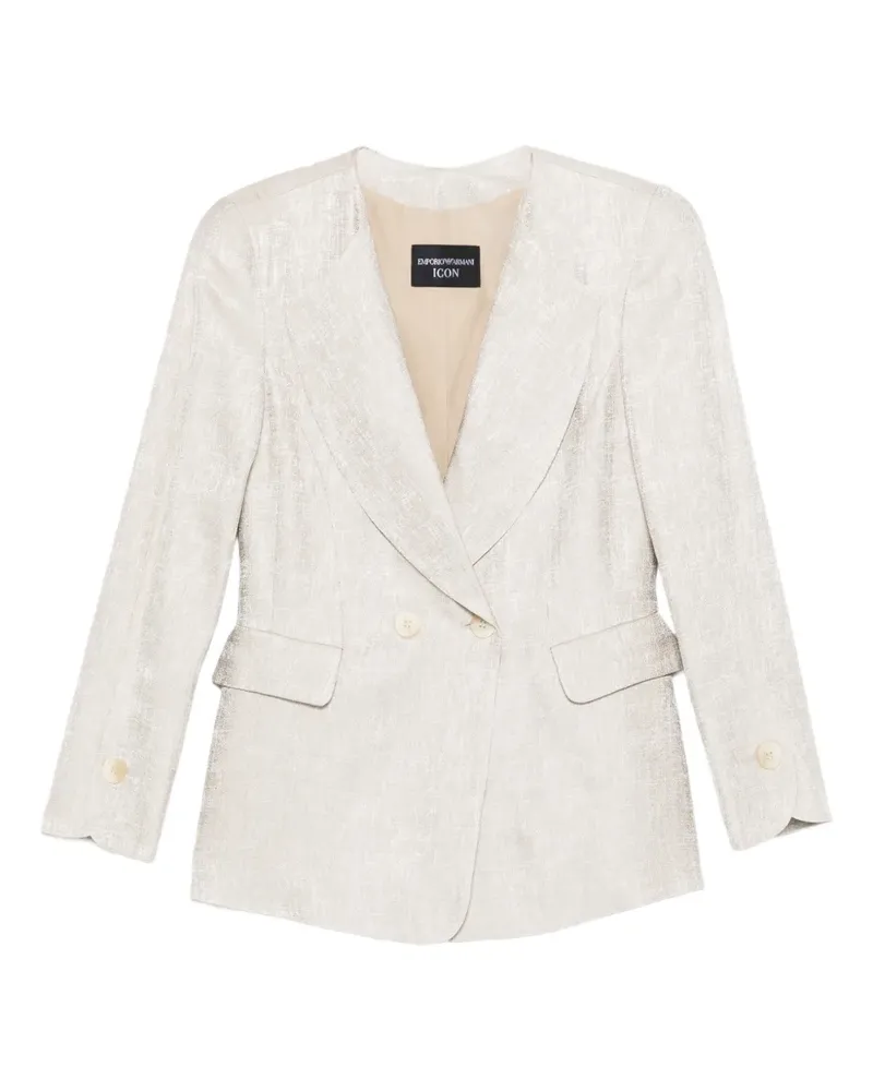 Emporio Armani double-breasted blazer - Nude Nude