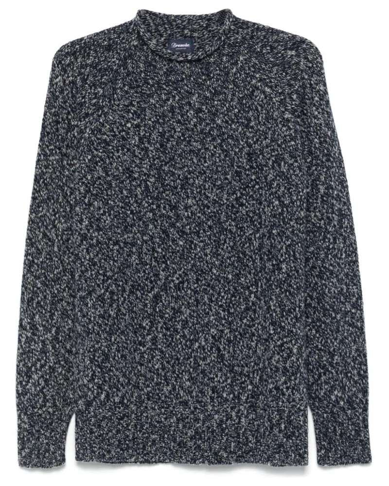 Drumohr  Melierter Strickpullover - Blau Blau