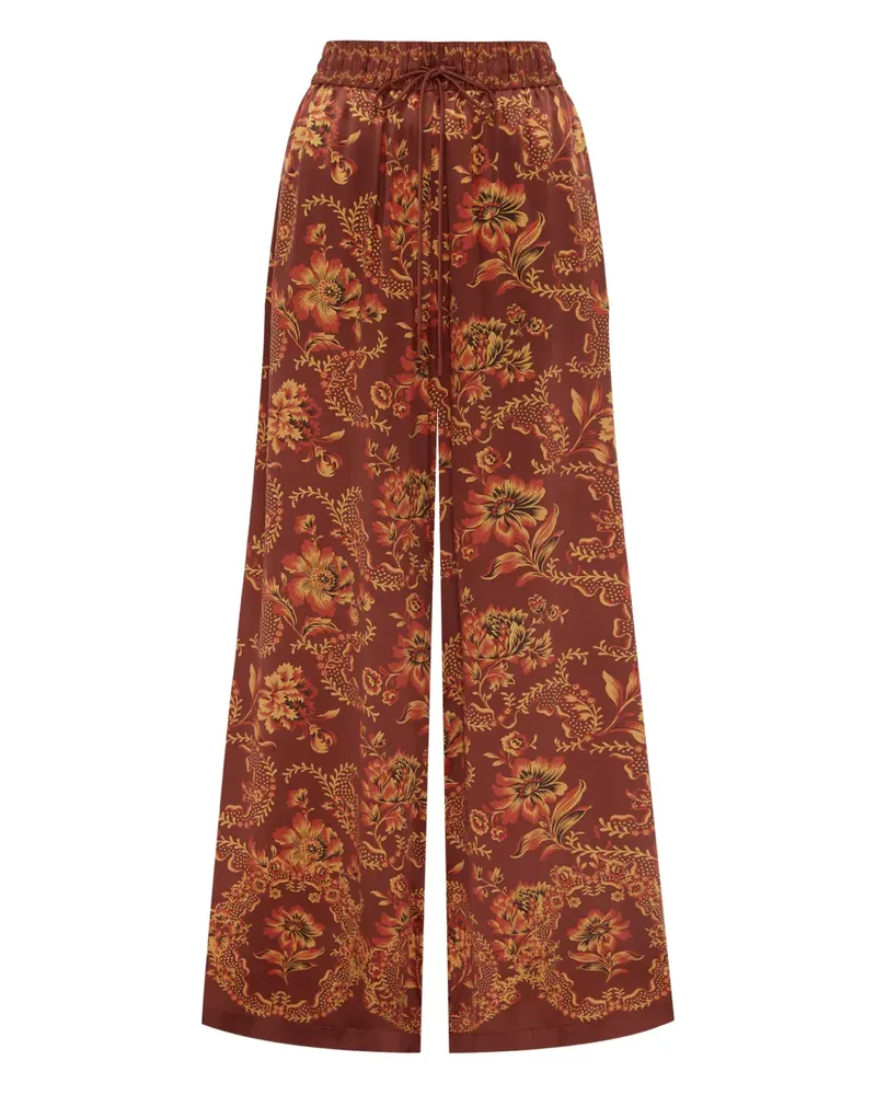 ALEMAIS Hose mit Blumen-Print - Rot Rot