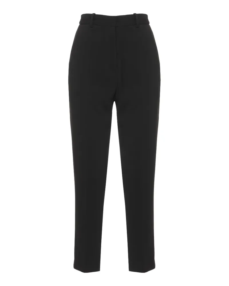 Elisabetta Franchi Leichte Hose aus Kreppstoff - Schwarz Schwarz