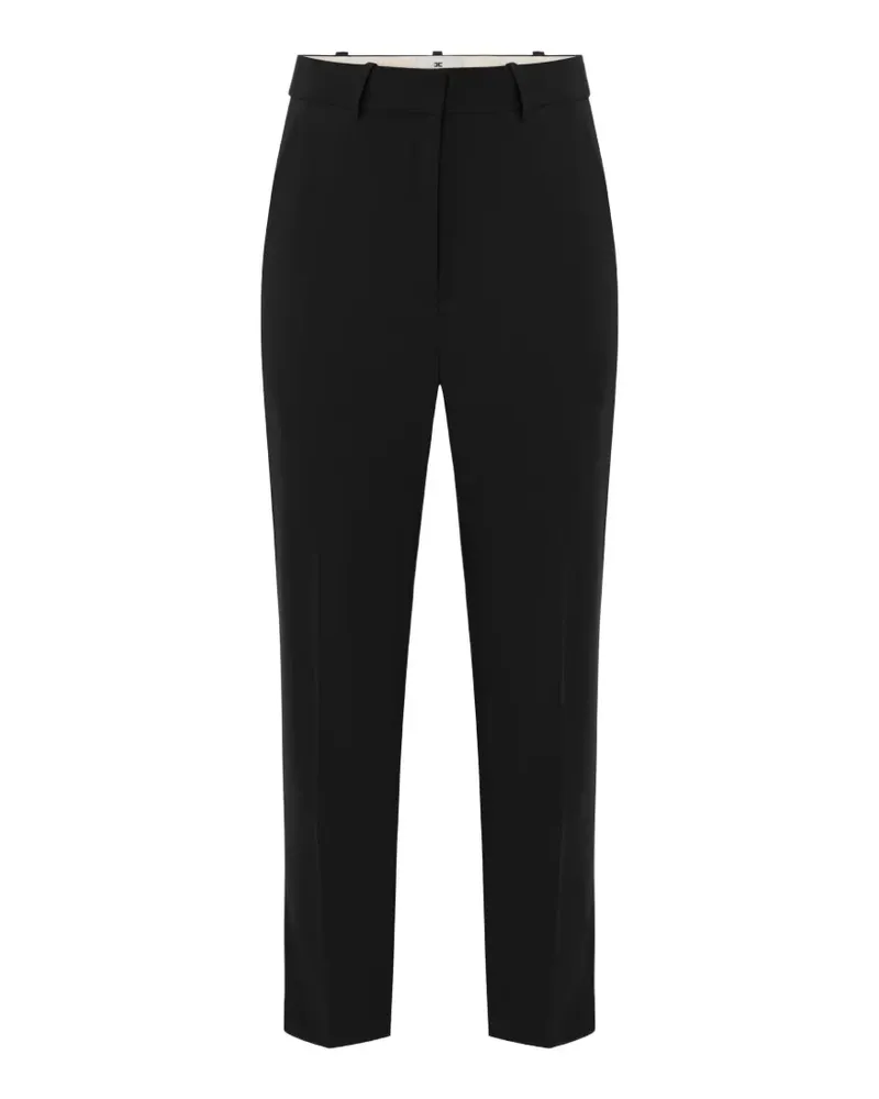 Elisabetta Franchi Leichte Hose aus Kreppstoff - Schwarz Schwarz