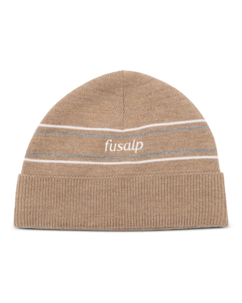 FUSALP Beanie mit Logo-Stickerei - Braun Braun