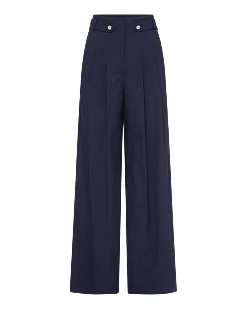 Veronica Beard Plisseehose mit weitem Bein - Blau Blau