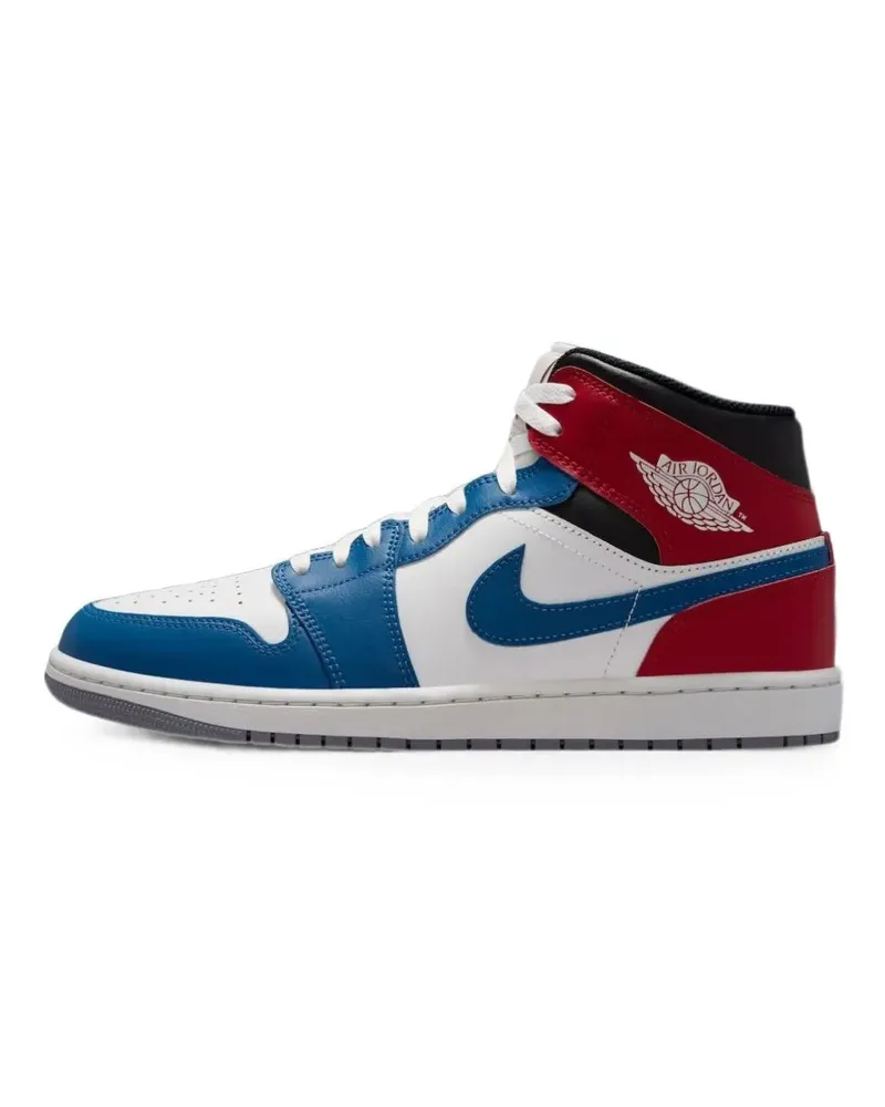Jordan Air  1 Mid Sneakers - Weiß Weiß