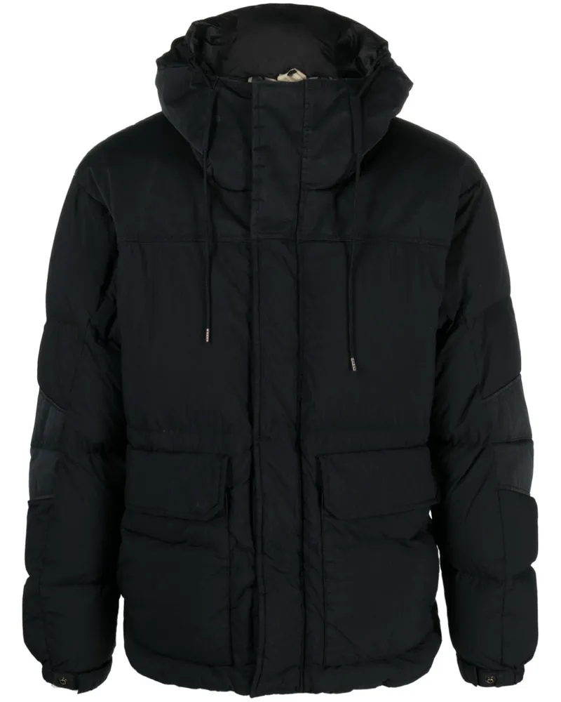 Ten c Vail Combo Daunenjacke mit Kapuze - Schwarz Schwarz