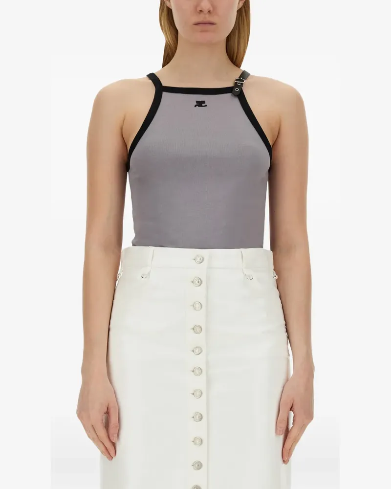 Courrèges Buckle Tanktop - Grau Grau