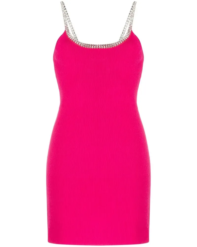 Paco Rabanne Minikleid mit Strass - Rosa Rosa