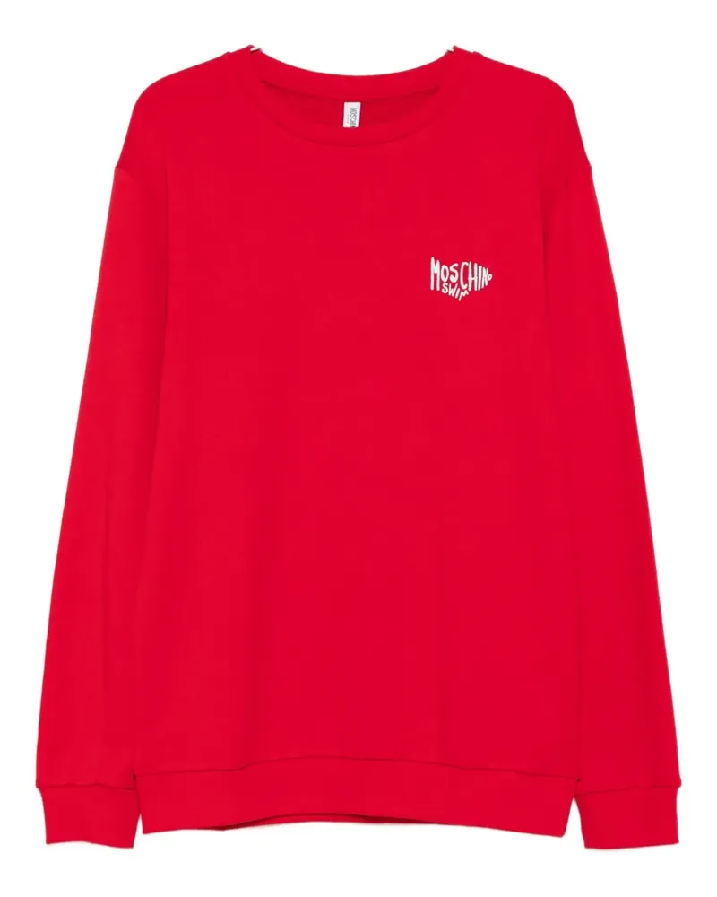 Moschino logo-embroidered sweatshirt - Rot Rot